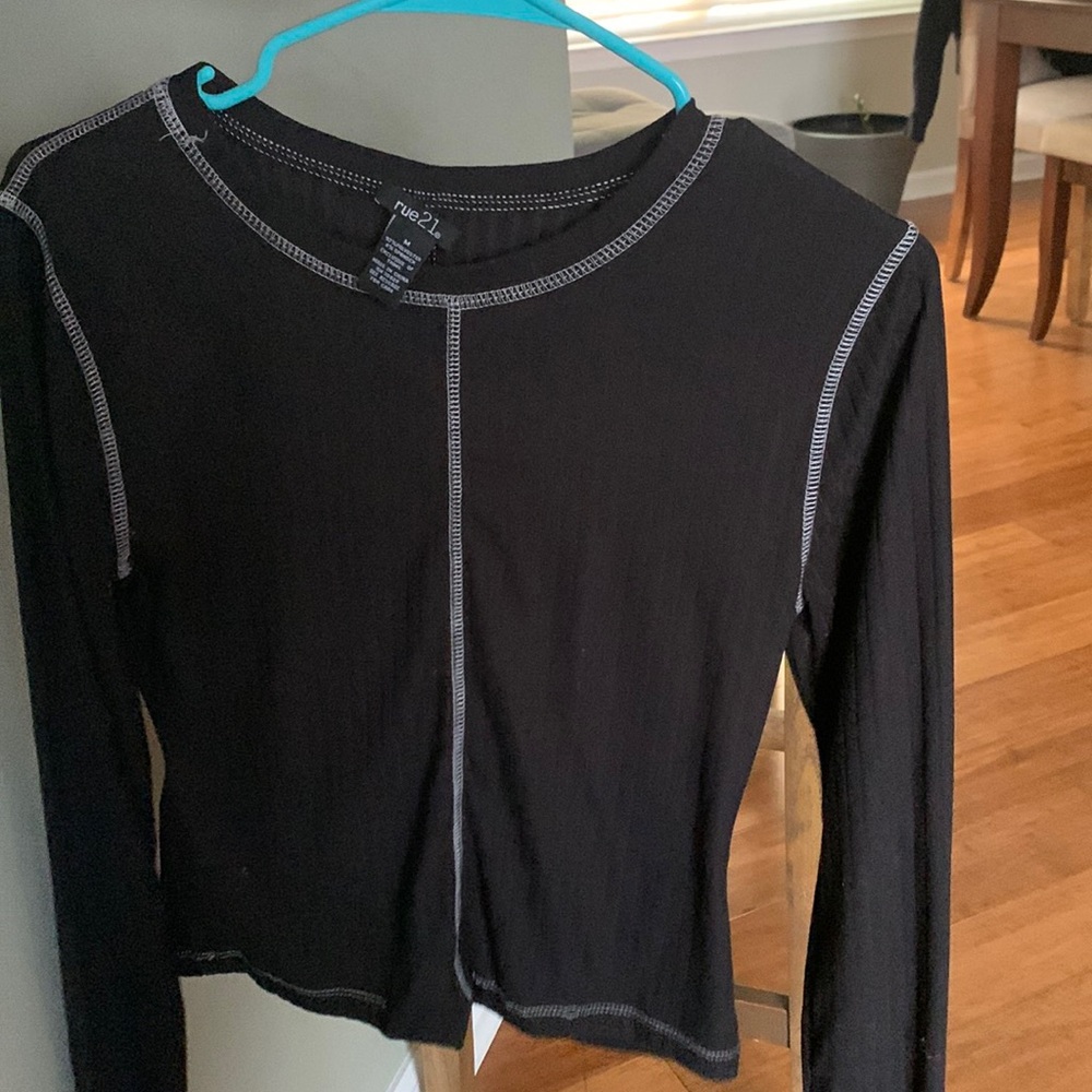 black long sleeve shirt